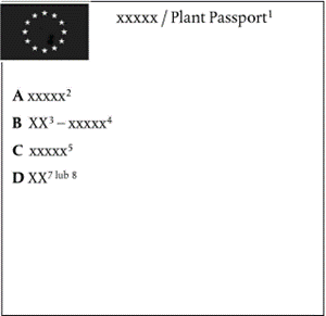 Paszport roślin zgodny z Rozporządzeniem Wykonawczym Komisji (UE) 2017/2313